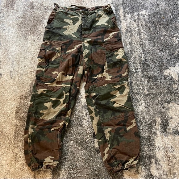 TOPSHOP TRENDY ARMY CARGO PANTS - Picture 3 of 4